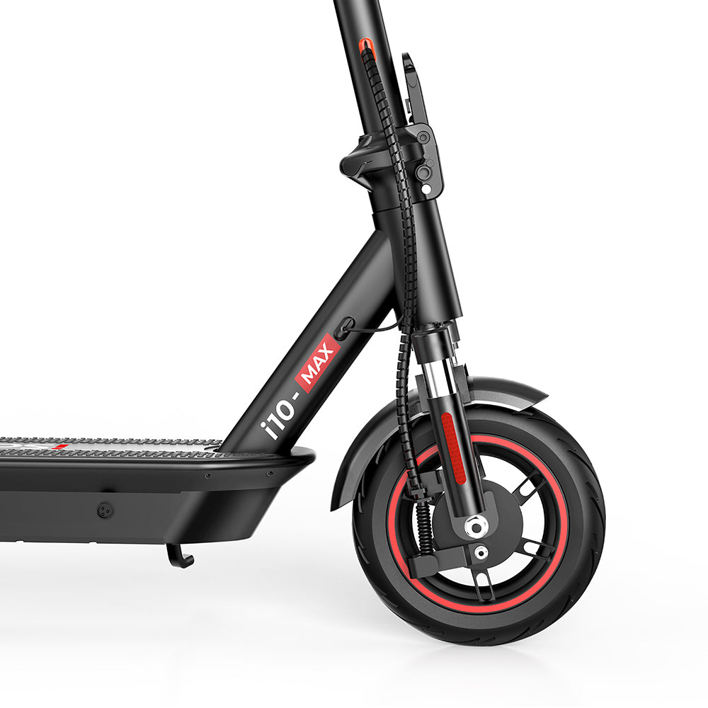 iScooter i10Max Electric Scooter, 750W Motor, 48V 18Ah Battery, 10 inches Pneumatic Tire, 45km/h Max Speed, 96km Range, IP54 Waterproof, Front and Rear Suspension, App Control