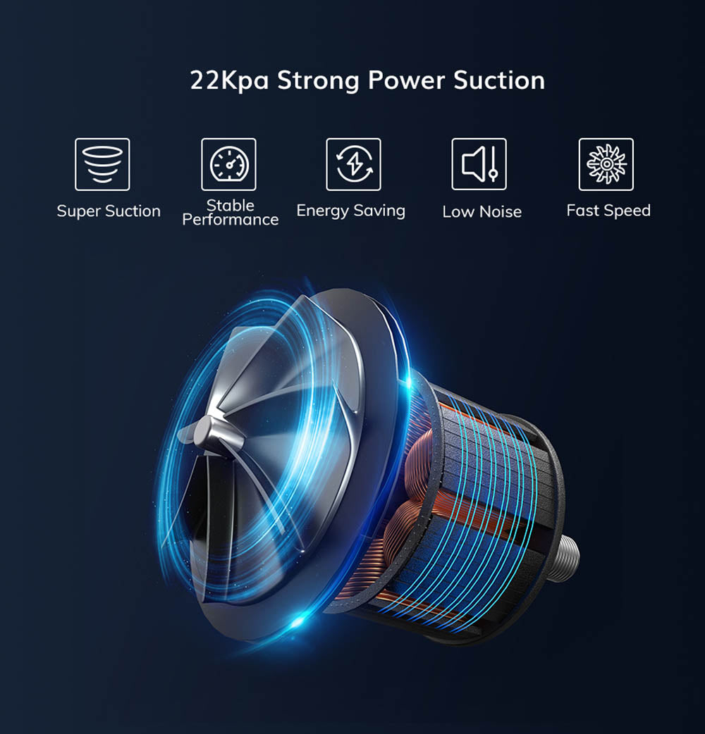 Bezdrátový tyčový vysavač EASINE by ILIFE G80, ruční bezdrátový vysavač, sací tlak 22 kPa, LED displej, doba provozu 45 minut