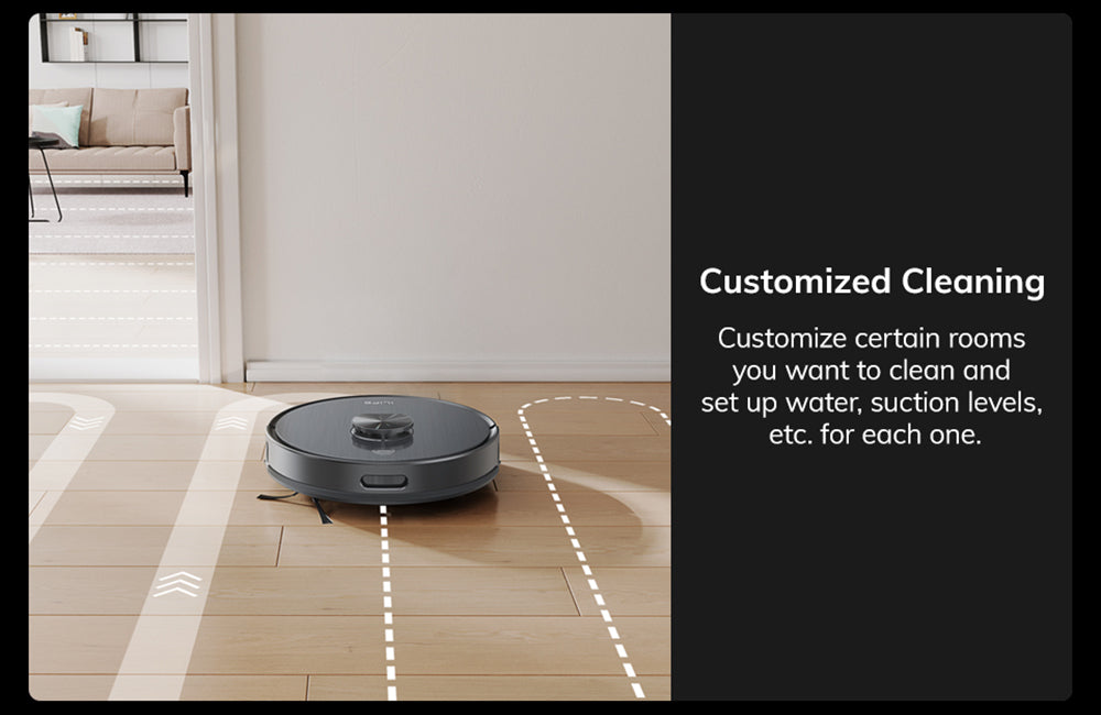 Robotický vysavač ILIFE T20S, sací výkon 5000 Pa, doba provozu 260 minut, samovyprazdňovací systém stanice, navigace LDS, ovládání aplikací, prachový sáček 3,5 l - černý