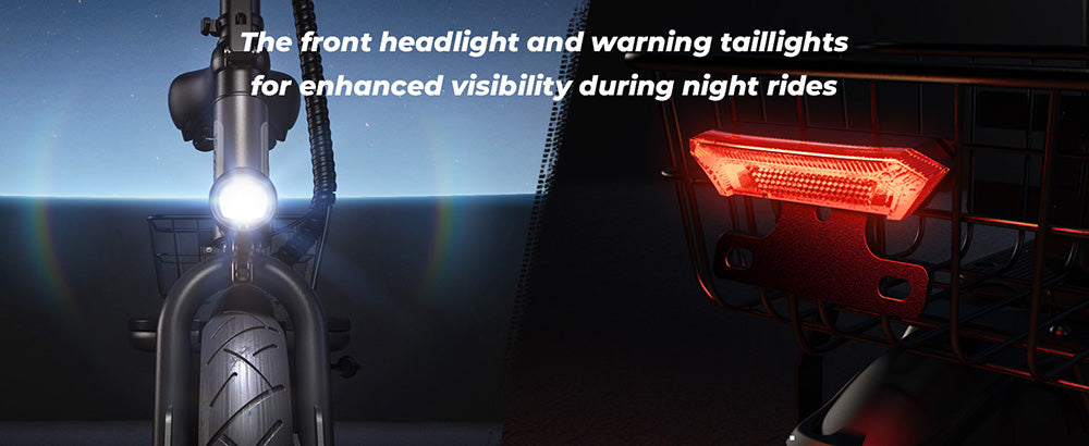 Elektrická koloběžka iScooter F3 se sedadlem a zadním košíkem, motor 1000 W, baterie 48 V 13 Ah, 10palcová pneumatika, maximální rychlost 45 km/h, dojezd 60 km, přední a zadní bubnová brzda, maximální zatížení 120 kg