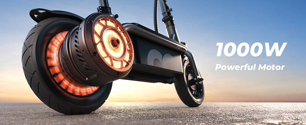 Elektrická koloběžka iScooter F3 se sedadlem a zadním košíkem, motor 1000 W, baterie 48 V 13 Ah, 10palcová pneumatika, maximální rychlost 45 km/h, dojezd 60 km, přední a zadní bubnová brzda, maximální zatížení 120 kg