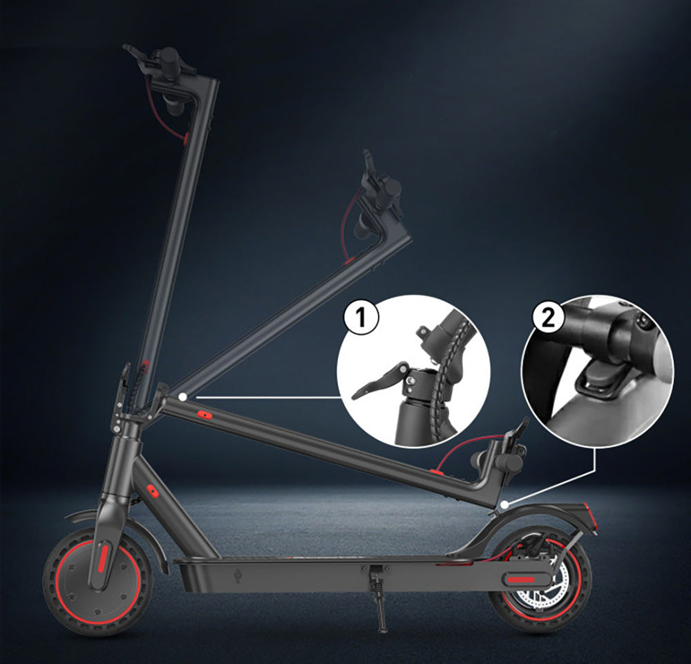 iScooter i9 Skládací elektrická koloběžka 8,5 palce Voštinové pneumatiky 350 W Motor 7,5 Ah Baterie 30 km/h Maximální rychlost Aplikace IP54 Voděodolnost - Černá