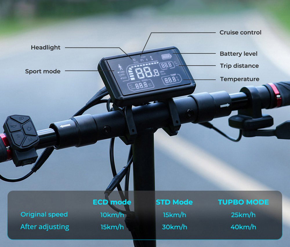 Skládací elektrická koloběžka iScooter iX3, 10