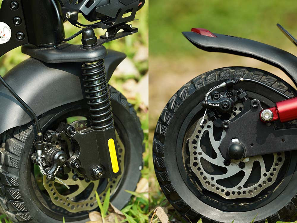 Elektrická koloběžka iScooter IX4, 10" voštinové pneumatiky, motor 800 W, maximální rychlost 45 km/h, baterie 48 V 15 Ah, dojezd 40–45 km, ovládání pomocí aplikace