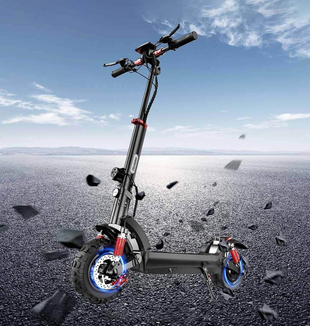 iScooter iX6 Elektrická koloběžka 11'' Nafukovací terénní pneumatiky 1000W Zadní motor 45km/h Maximální rychlost 48V 17,5Ah Baterie Dojezd 40-45km