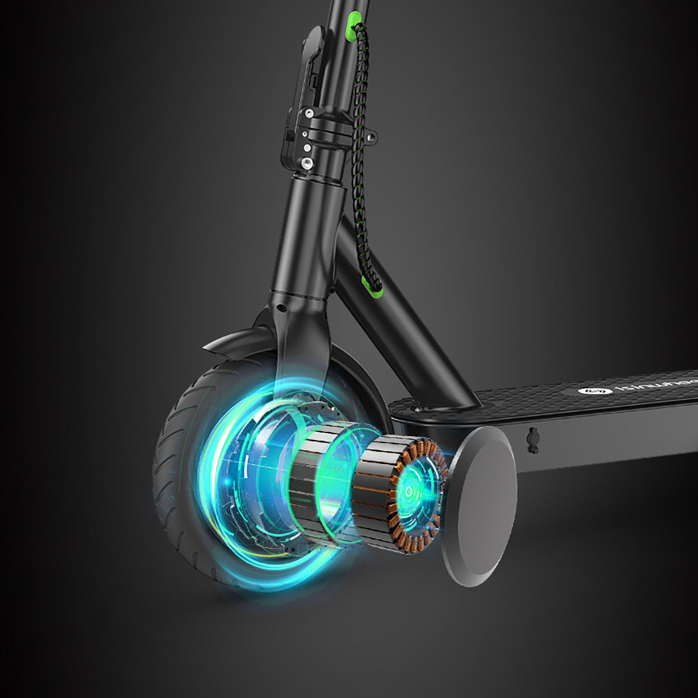 Elektrická koloběžka isinwheel S9 Pro, motor 350 W, baterie 36 V 7,5 Ah, pneumatika 8,5 palce, maximální rychlost 25 km/h, dojezd 28 km, ovládání aplikací