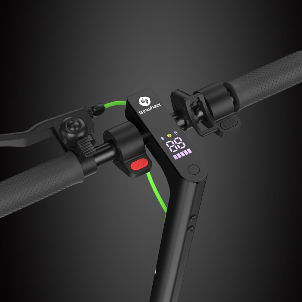 Elektrická koloběžka isinwheel S9 Pro, motor 350 W, baterie 36 V 7,5 Ah, pneumatika 8,5 palce, maximální rychlost 25 km/h, dojezd 28 km, ovládání aplikací