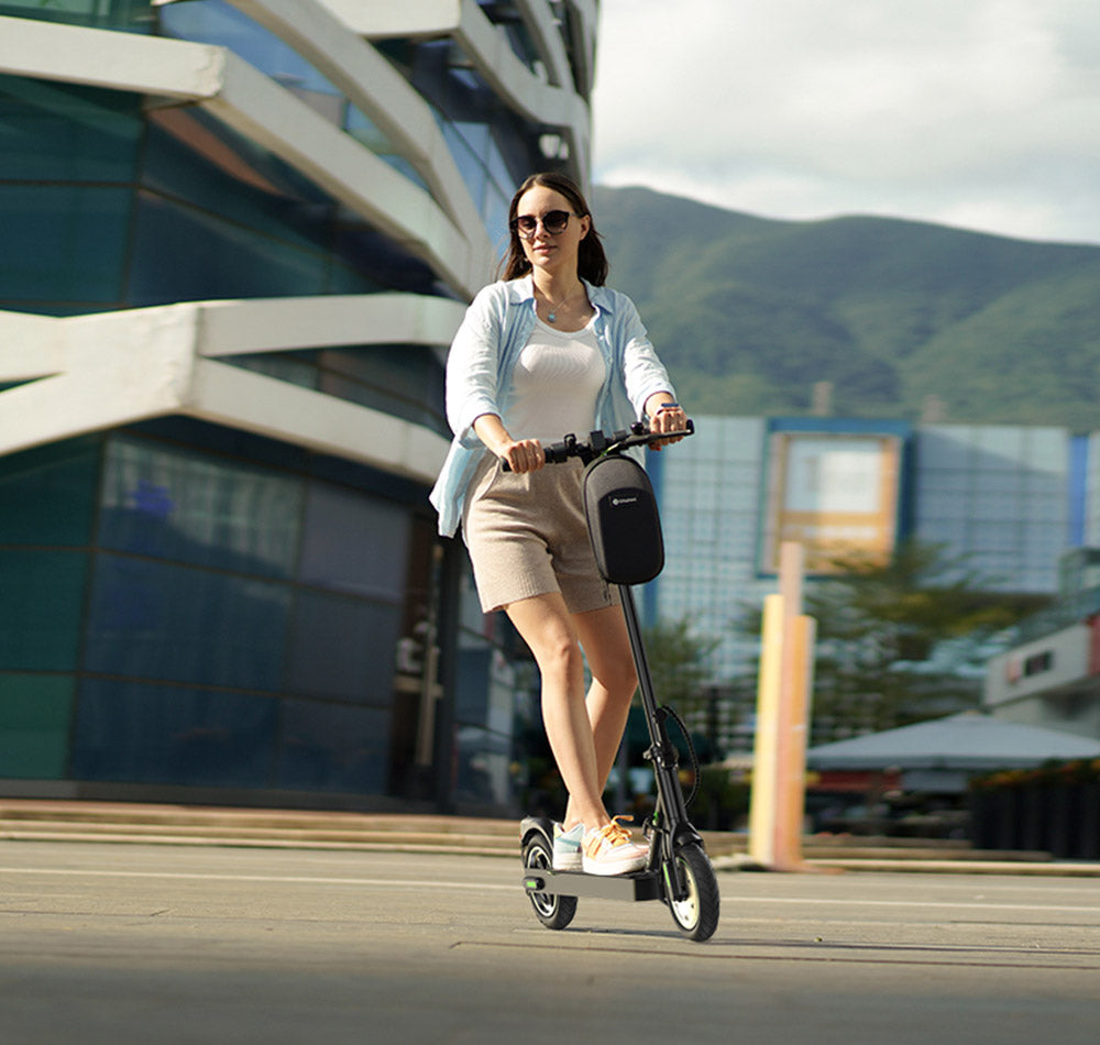 Elektrická koloběžka isinwheel S9 Pro, motor 350 W, baterie 36 V 7,5 Ah, pneumatika 8,5 palce, maximální rychlost 25 km/h, dojezd 28 km, ovládání aplikací