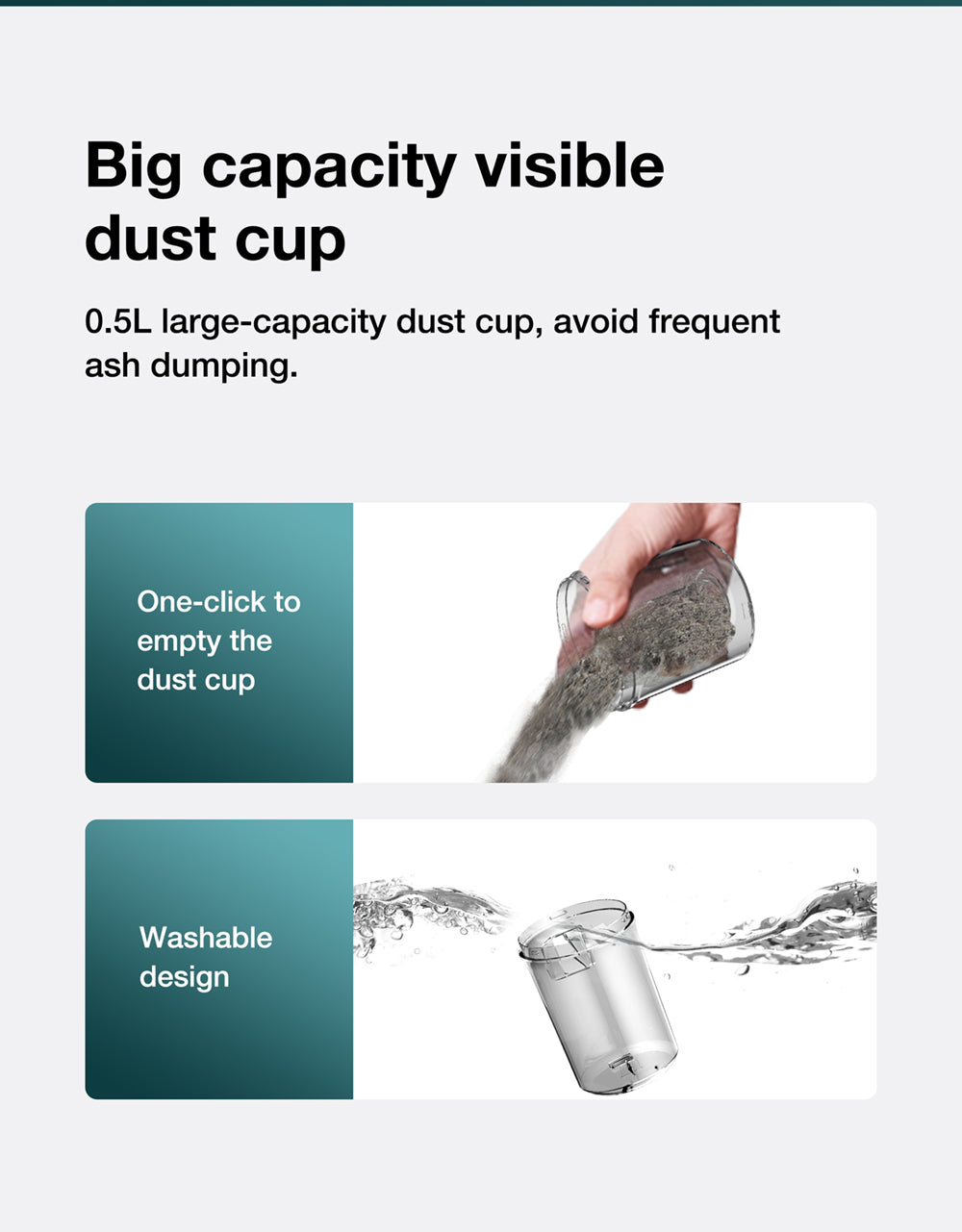 Ruční vysavač proti roztočům Jimmy BX6 600 W, rozšířený sací otvor 240 mm, UV lampa a ultrazvuková technologie - modrý