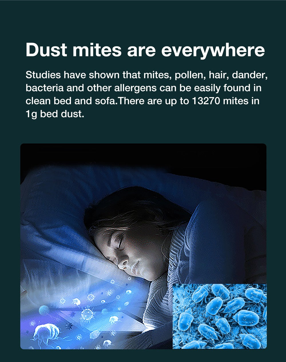 Ruční vysavač proti roztočům Jimmy BX6 600 W, rozšířený sací otvor 240 mm, UV lampa a ultrazvuková technologie - modrý