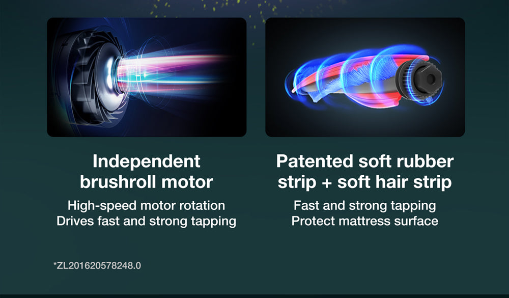 Ruční vysavač proti roztočům Jimmy BX6 600 W, rozšířený sací otvor 240 mm, UV lampa a ultrazvuková technologie - modrý