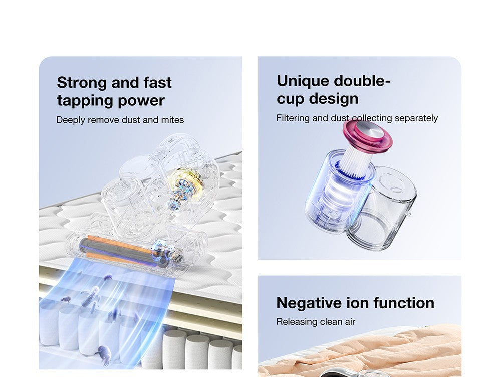 Vysavač JIMMY BX6 Pro s dvojitým kelímkem proti roztočům, sací otvor 245 mm, nádoba na prach o objemu 0,5 l, chytrý senzor prachu, funkce UV sterilizace, ultrazvuk, LED displej