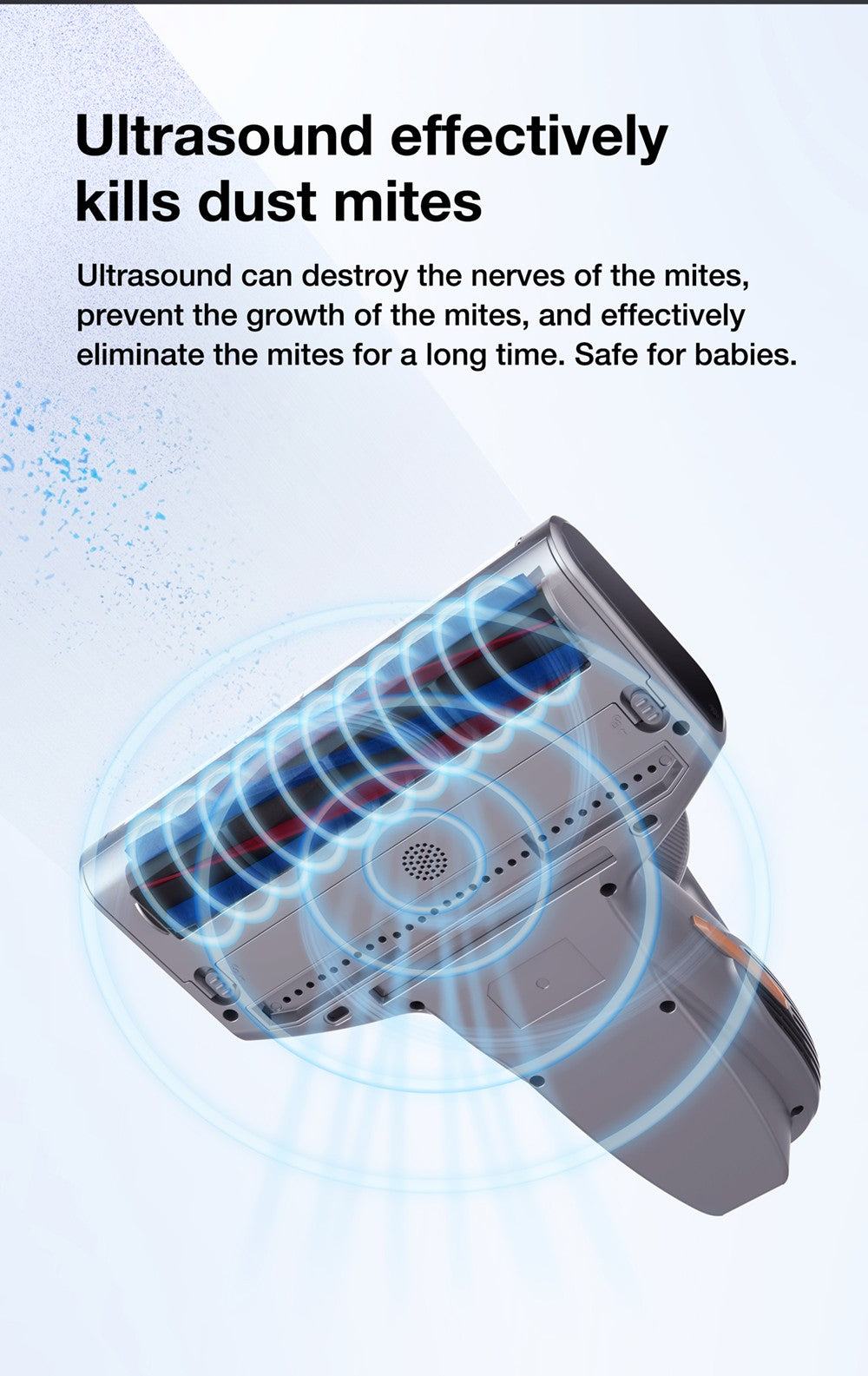 Vysavač JIMMY BX7 Pro proti roztočům, výkonný motor 700 W, UV-C sterilizace, ničí 99,99 % bakterií, konstantní vysoká teplota 60 stupňů Celsia, inteligentní rozpoznávání prachu, 3 režimy, LED displej pro postel, zvířecí chlupy, pohovku, oblečení - šedý