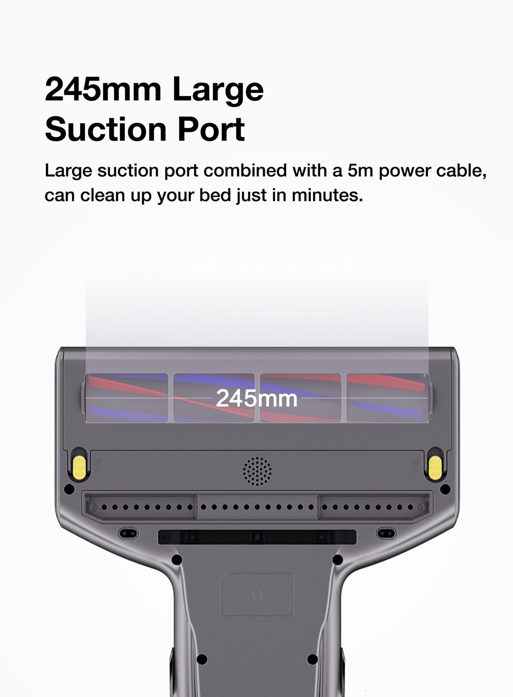 Vysavač JIMMY BX7 Pro proti roztočům, výkonný motor 700 W, UV-C sterilizace, ničí 99,99 % bakterií, konstantní vysoká teplota 60 stupňů Celsia, inteligentní rozpoznávání prachu, 3 režimy, LED displej pro postel, zvířecí chlupy, pohovku, oblečení - šedý