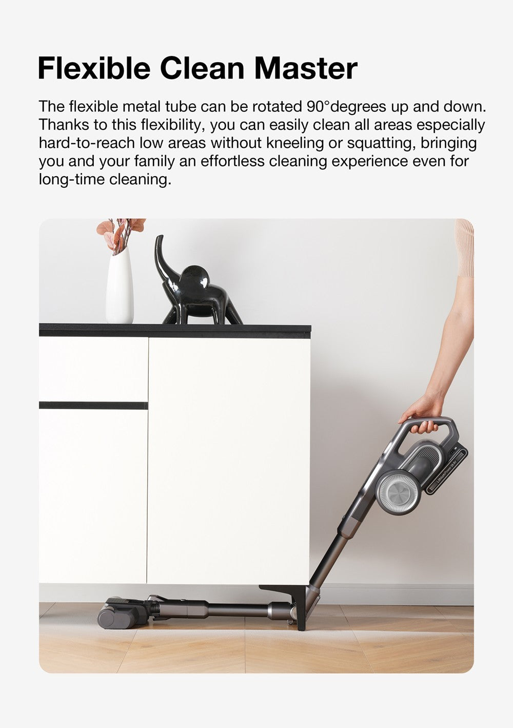 Ruční bezdrátový vysavač JIMMY H10 Flex, sací výkon 245 W, 4 režimy čištění, nádoba na prach 0,6 l, baterie 2500 mAh