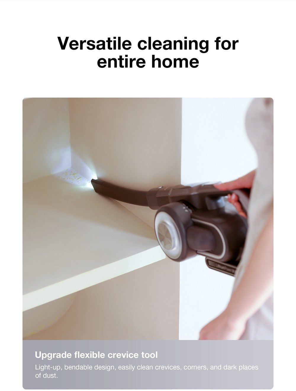 Ruční bezdrátový vysavač JIMMY H10 Flex, sací výkon 245 W, 4 režimy čištění, nádoba na prach 0,6 l, baterie 2500 mAh