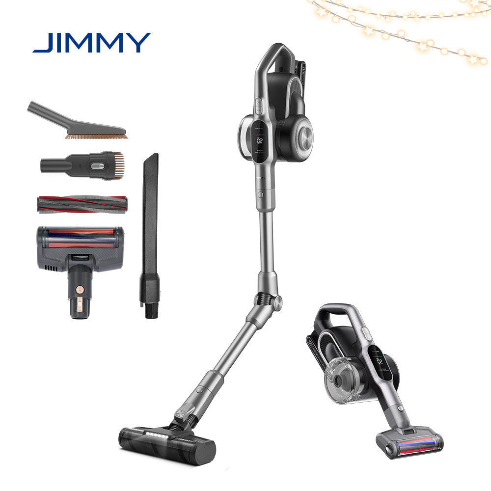 JIMMY H10 Flex Mopping Version Handheld Cordless Vacuum Cleaner, 245AW 26Kpa Suction, Intelligent Dust Sensor, Auto Power Adjust, 2500mAh Battery, 80Mins Runtime, 0.6L Dust Cup, With LED Headlights
