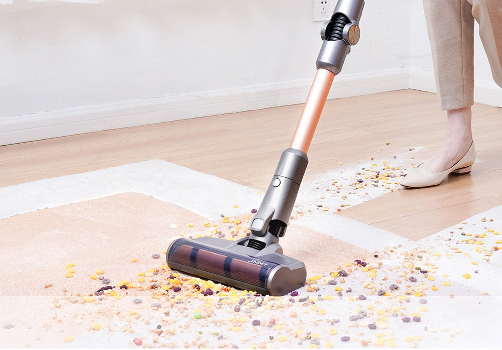 Bezdrátový ruční flexibilní vysavač JIMMY H9 Pro s výkonným sacím výkonem 200 W, motorem 600 W, dobou provozu 80 minut, ultra nízkou hlučností pro čištění podlah a nábytku od Xiaomi - zlatý