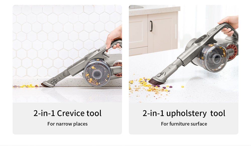 Bezdrátový ruční flexibilní vysavač JIMMY H9 Pro s výkonným sacím výkonem 200 W, motorem 600 W, dobou provozu 80 minut, ultra nízkou hlučností pro čištění podlah a nábytku od Xiaomi - zlatý