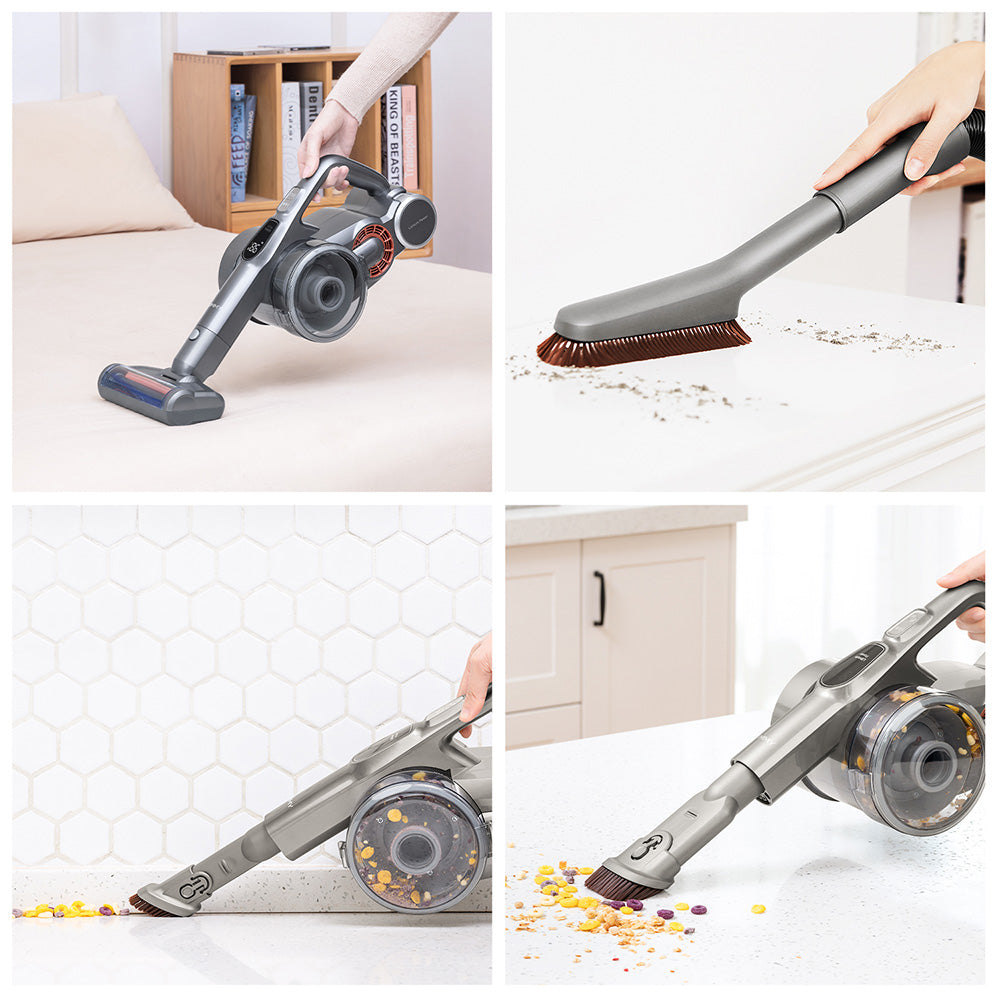 JIMMY H9 Pro Mopping Version Handheld Cordless Vacuum Cleaner, 2-in-1 Vacuuming Mopping, 200AW 25000Pa Powerful Suction, 80 Minutes Run Time, 200ml Water Tank, Auto Power Adjust, LED Display Removable Battery, With Rechargeable Stand Holder