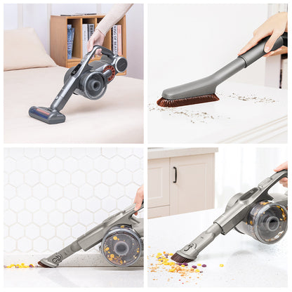 JIMMY H9 Pro Mopping Version Handheld Cordless Vacuum Cleaner, 2-in-1 Vacuuming Mopping, 200AW 25000Pa Powerful Suction, 80 Minutes Run Time, 200ml Water Tank, Auto Power Adjust, LED Display Removable Battery, With Rechargeable Stand Holder