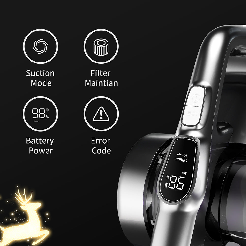 JIMMY H9 Pro Mopping Version Handheld Cordless Vacuum Cleaner, 2-in-1 Vacuuming Mopping, 200AW 25000Pa Powerful Suction, 80 Minutes Run Time, 200ml Water Tank, Auto Power Adjust, LED Display Removable Battery, With Rechargeable Stand Holder