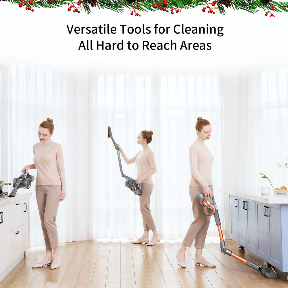 JIMMY H9 Pro Mopping Version Handheld Cordless Vacuum Cleaner, 2-in-1 Vacuuming Mopping, 200AW 25000Pa Powerful Suction, 80 Minutes Run Time, 200ml Water Tank, Auto Power Adjust, LED Display Removable Battery, With Rechargeable Stand Holder