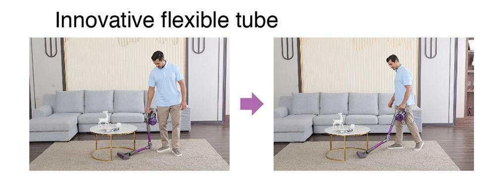 JIMMY JV85 Pro Mopping Version Flexibilní ruční bezdrátový vysavač 2 v 1 Vysávání a vytírání 200AW Výkonné sací napětí, 550W digitální bezkartáčový motor, doba provozu 70 minut, 200ml nádrž na vodu, ultra nízká hlučnost - fialová