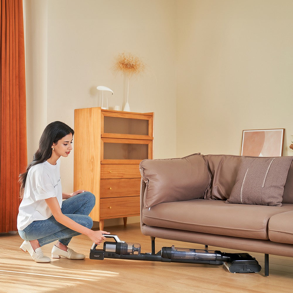 JIMMY PW11 Pro Max 5v1 bezdrátový vysavač a myčka, silný výkon 460 W, dvojité čištění, rychlé schnutí horkým vzduchem, LED obrazovka, rozkládací provedení 180°, dva válcové kartáče, pro tvrdé podlahy, zvířecí chlupy a celý dům, stříbrnočerná barva