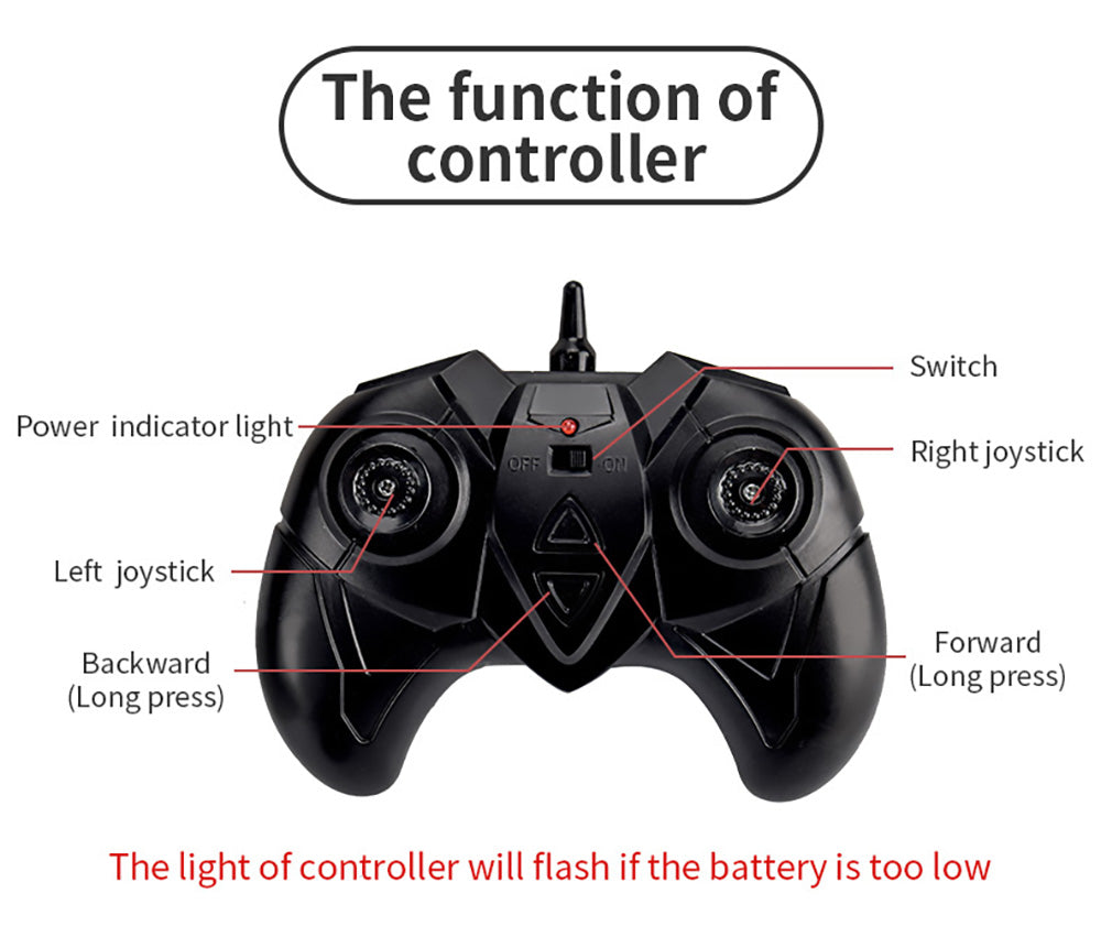 JJRC Q113 1:24 RC kaskadérské auto 4WD 360° otočné 2v1 vodotěsné vodní a pozemní driftové obojživelné modely vozidel - oranžové