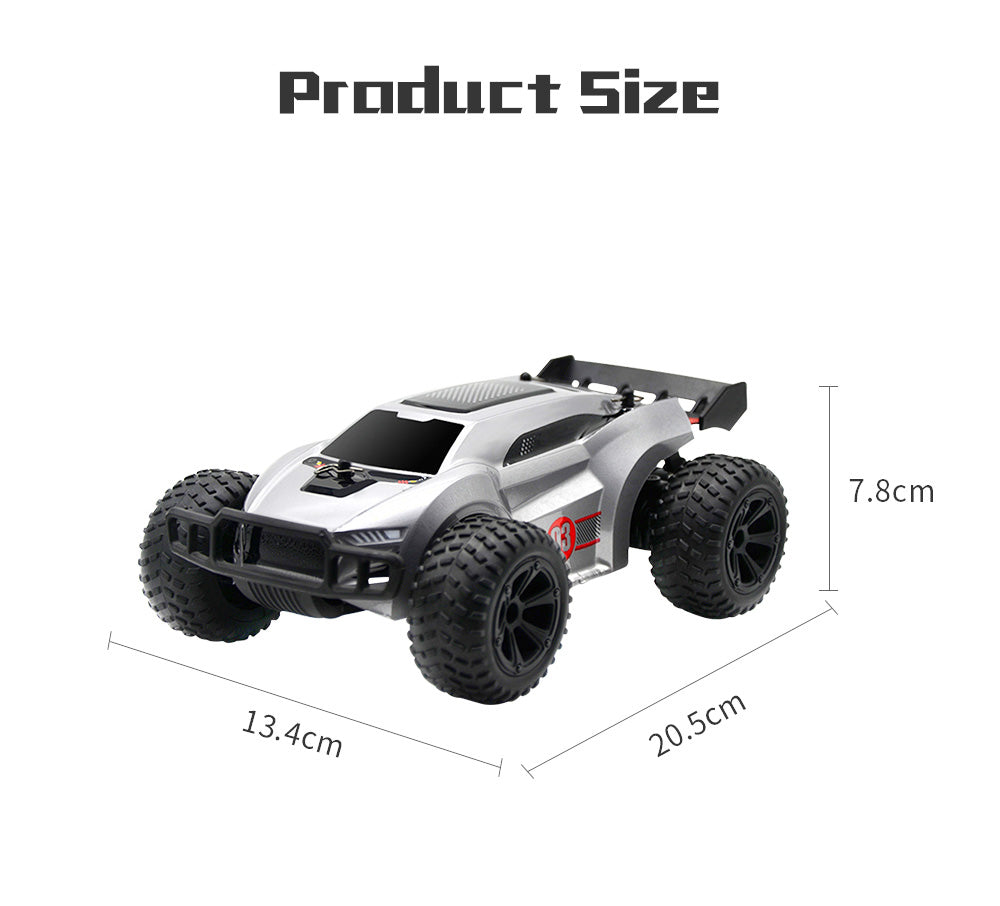 JJRC Q88 2.4G dálkové auto 40-50 vzdáleností ovládání vysokorychlostních terénních vozidel kaskadérské auto hračka dárek pro děti - stříbrné