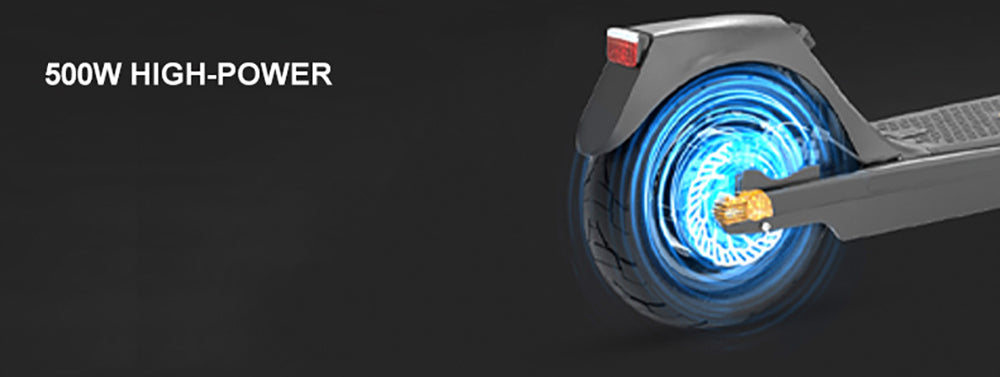 Elektrická koloběžka JOYOR C10E, certifikace ABE, motor 500 W, baterie 48 V 10,4 Ah, 10palcové pneumatiky, maximální rychlost 20 km/h, dojezd 40 km, přední a zadní kotoučová brzda, přední tlumič nárazů