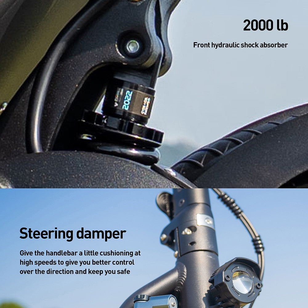 JOYOR E6-S 11palcová terénní elektrická koloběžka 1600W*2 dvojitý motor 60V 31,5Ah baterie 80km/h maximální rychlost hydraulické brzdy dojezd 100km - černá