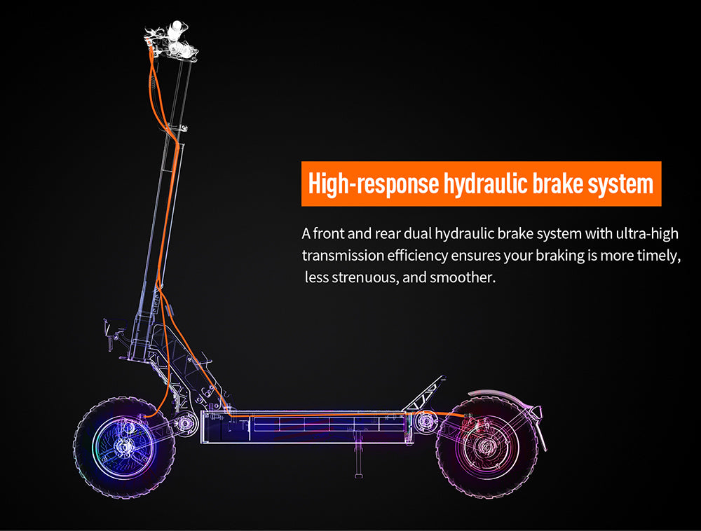 Elektrická koloběžka JOYOR S10-Z, 10palcové terénní pneumatiky, 60V 18Ah baterie, 1000W*2, dvojitý motor, dojezd 70-85 km, zatížení 120 kg, dvojité hydraulické kotoučové brzdy, tlumiče, směrové světlo, inteligentní LED displej, aktualizace z S10-S - černá