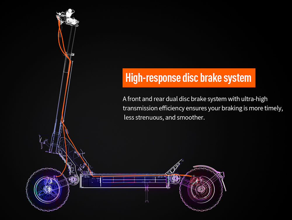 Elektrická koloběžka JOYOR S5 s certifikací ABE, 10palcové pneumatiky, motor 500 W, 20 km/h, baterie 48 V 13 Ah, dojezd 40–55 km, dvojité kotoučové brzdy
