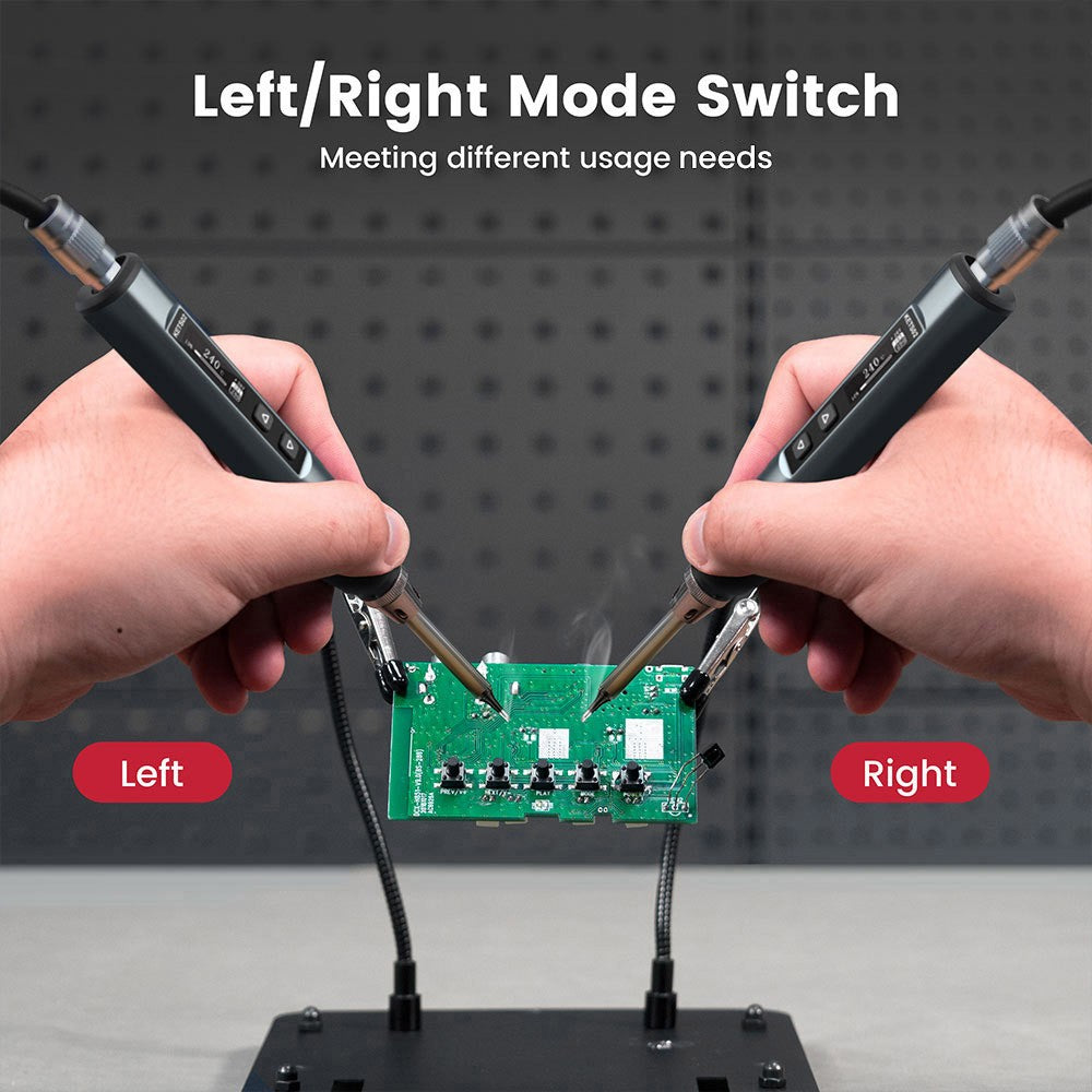 KAIWEETS KETS02 Chytrá digitální páječka, provozní napětí 9-20 V, přesná regulace teploty, režim spánku, dětský zámek, OLED displej