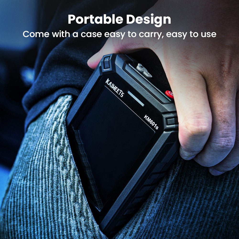 KAIWEETS KM601S Digitální multimetr 10000 čítačů True-RMS měřič Inteligentní režim Manuální režim Dobíjecí baterie Svítilna Automatické zamykání - Černá