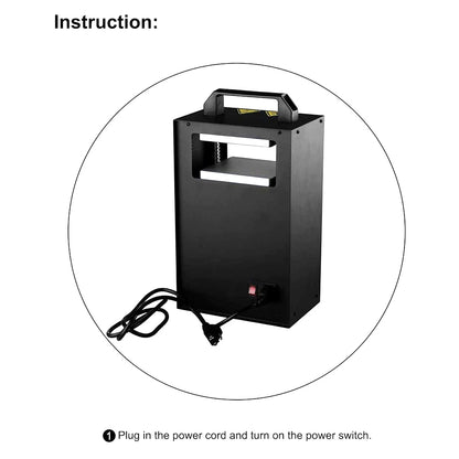 LTQ Vapor KP-1 Rosin Heat Press Machine, Dual 4.5*4.7in Heating Plates, 1000W, 4 Heating Rods, Digital Temperature Control, for Rosin and Dried Flowers