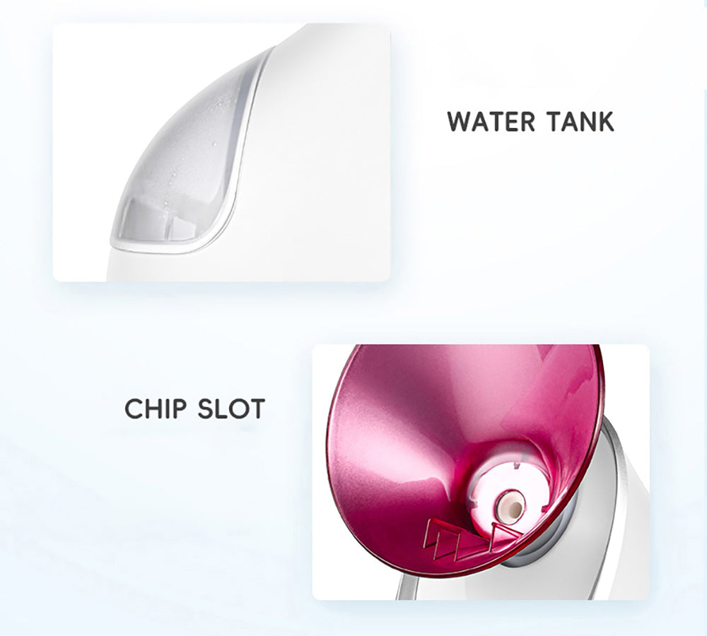 KSKIN KD2331A Horký iontový napařovač na obličej, aromaterapeutický domácí zvlhčovač pleti, teplý a horký sprej, penetrace iontového spreje - zástrčka EU