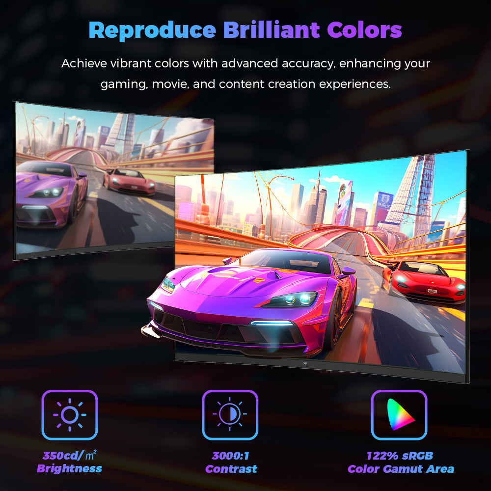 KTC H32S17C 1500R Curved Gaming Monitor, 32 inch 1920*1080 VA Panel, 180Hz Refresh Rate, 3000:1 Contrast Ratio, FreeSync &amp; G-Sync, Low Blue Light &amp; Flicker Free, 2*HDMI 2.0, 1*DP1.4, 1*Earphone Jack, VESA Mount