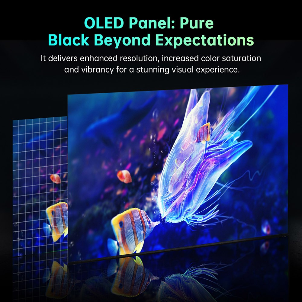 Herní monitor KTC G27P6 s úhlopříčkou 27 palců, OLED, rozlišením 2560x1440, obnovovací frekvencí 240 Hz a dobou přenosu 0,03 ms – zástrčka EU