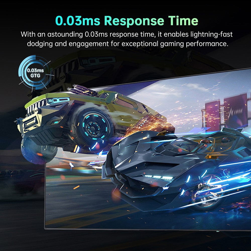 Herní monitor KTC G27P6 s úhlopříčkou 27 palců, OLED, rozlišením 2560x1440, obnovovací frekvencí 240 Hz a dobou přenosu 0,03 ms – zástrčka EU