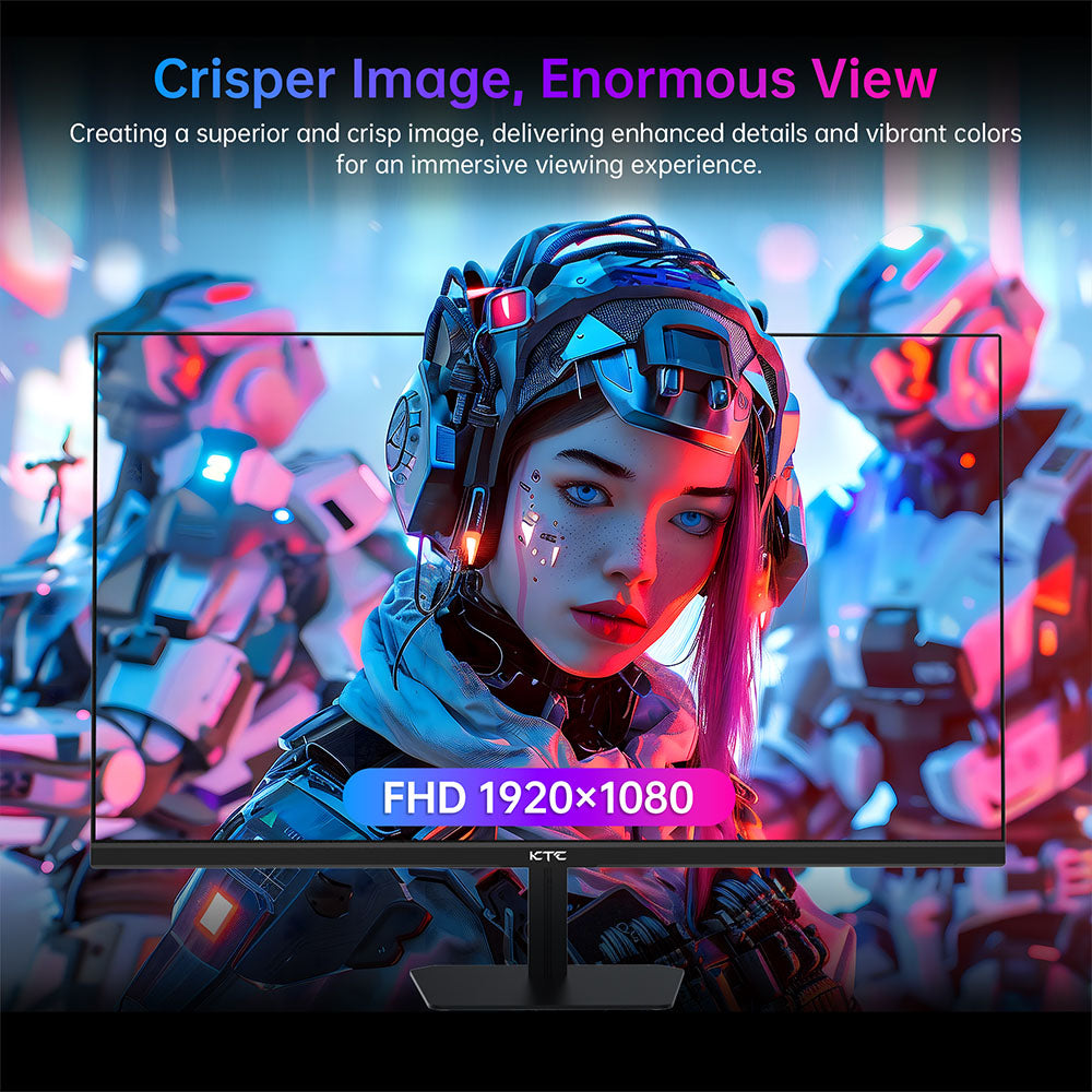 Herní monitor KTC H24F8, 23,8" 1920*1080 16:9 rychlá IPS obrazovka, obnovovací frekvence 180 Hz, doba odezvy 1 ms, kontrastní poměr 1000:1, HDR10, 135 % sRGB, Adaptive-Sync, Dynamic Action Sync, herní asistent, nízká hladina modrého světla a Flicker-free, držák VESA