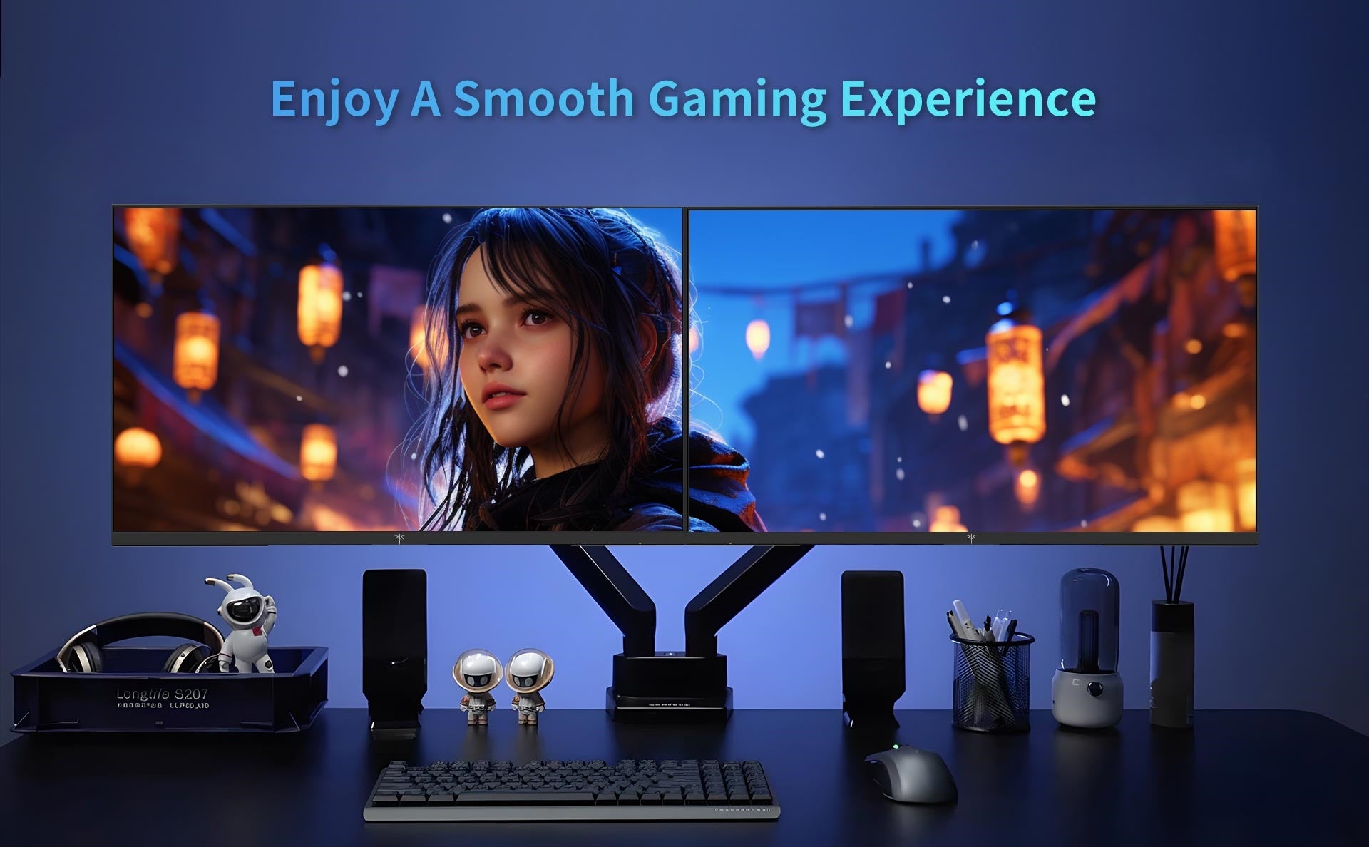 Herní monitor KTC H24V13 s úhlopříčkou 23,8 palce, 100 Hz, 1920 x 1080, 104 % sRGB, AdaptiveSync, VESA, nástěnný držák, nastavení náklonu