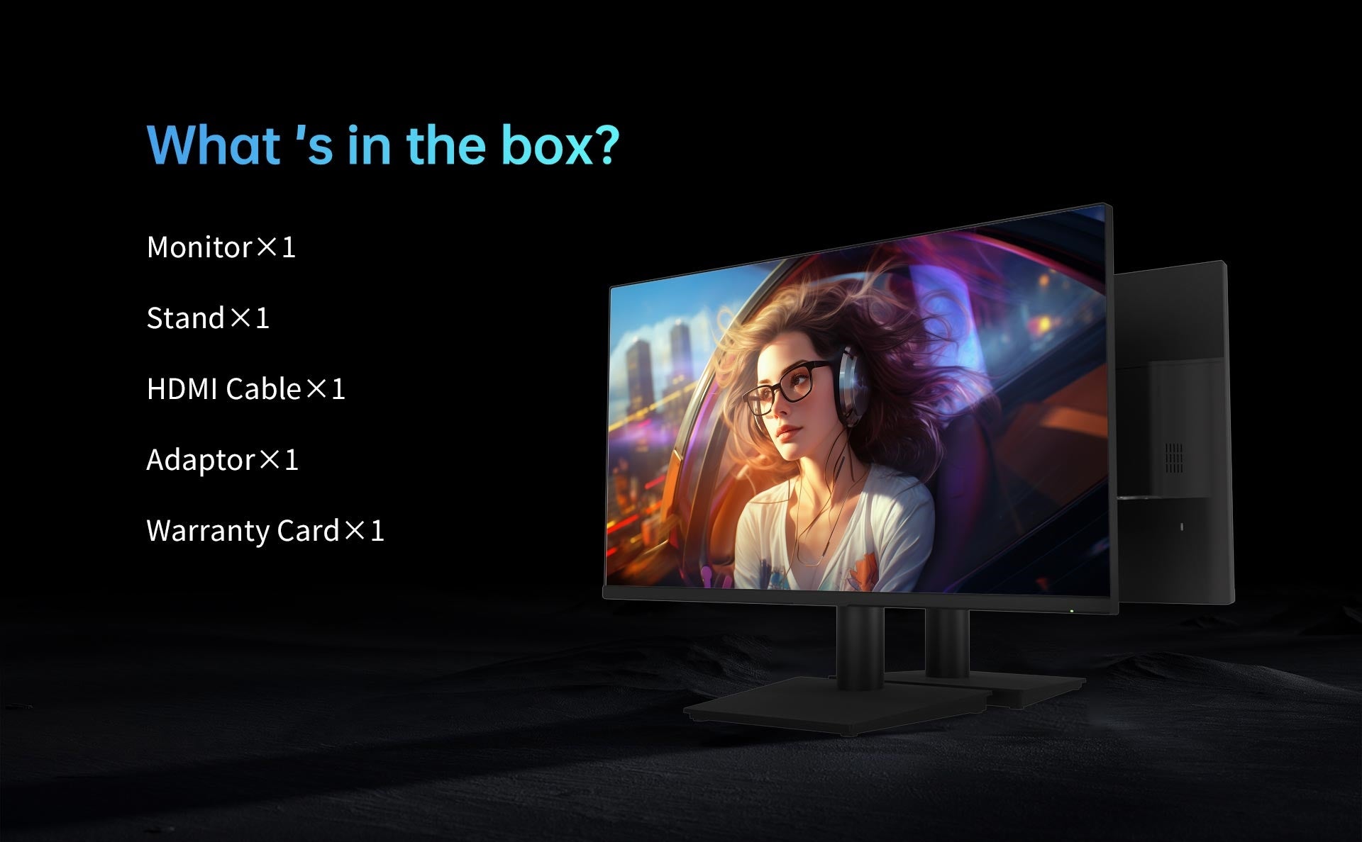 Herní monitor KTC H24V13 s úhlopříčkou 23,8 palce, 100 Hz, 1920 x 1080, 104 % sRGB, AdaptiveSync, VESA, nástěnný držák, nastavení náklonu