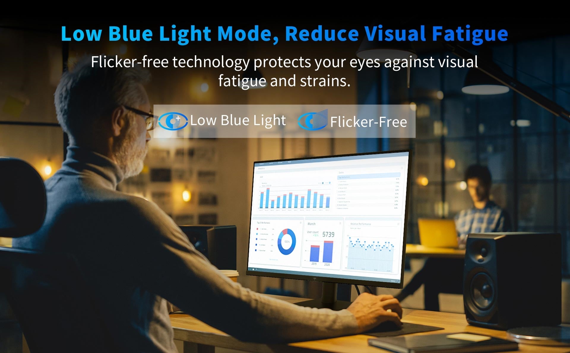 Herní monitor KTC H24V13 s úhlopříčkou 23,8 palce, 100 Hz, 1920 x 1080, 104 % sRGB, AdaptiveSync, VESA, nástěnný držák, nastavení náklonu