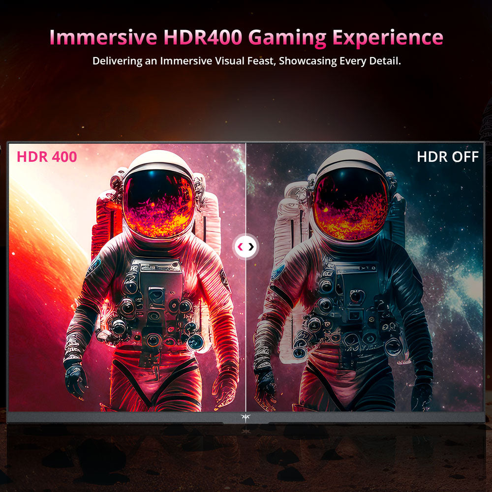 Herní monitor KTC H27P22S 27" s rozlišením 3840x2160 UHD, AUO 7.0, rychlý IPS panel, HDR400, obnovovací frekvence 160 Hz, doba odezvy 1 ms, 132 % sRGB, kompatibilní s FreeSync a G-SYNC, redukce modrého světla, 2x HDMI 2.1, 2x DP 1.4, 1x USB 2.0, nastavitelný stojan a držák VESA