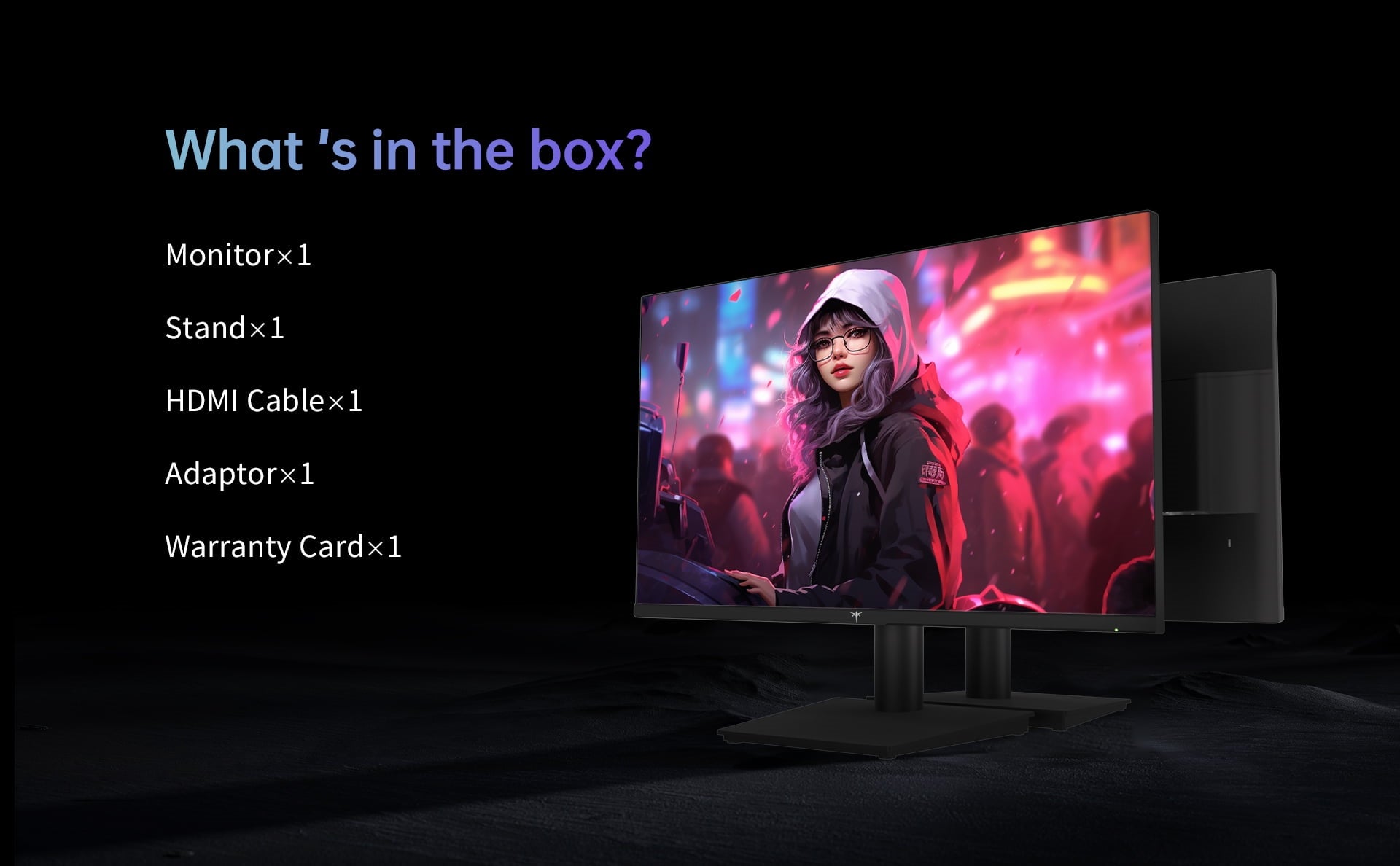 Herní monitor KTC H27V13 s úhlopříčkou 27 palců, 100 Hz, 1920 x 1080, 10 bitů, 106 % sRGB, AdaptiveSync, VESA, nástěnný držák, nastavení náklonu