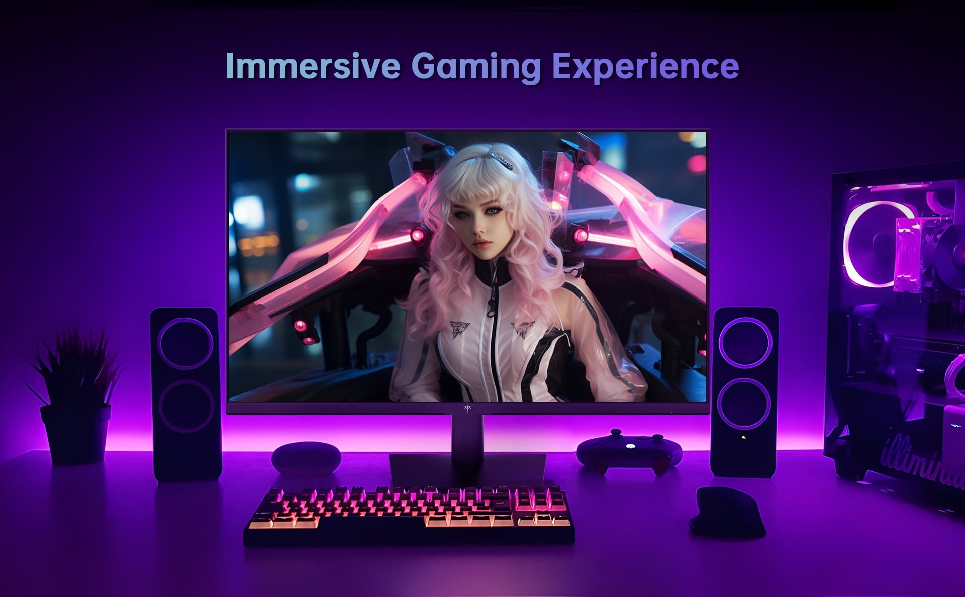 Herní monitor KTC H27V13 s úhlopříčkou 27 palců, 100 Hz, 1920 x 1080, 10 bitů, 106 % sRGB, AdaptiveSync, VESA, nástěnný držák, nastavení náklonu