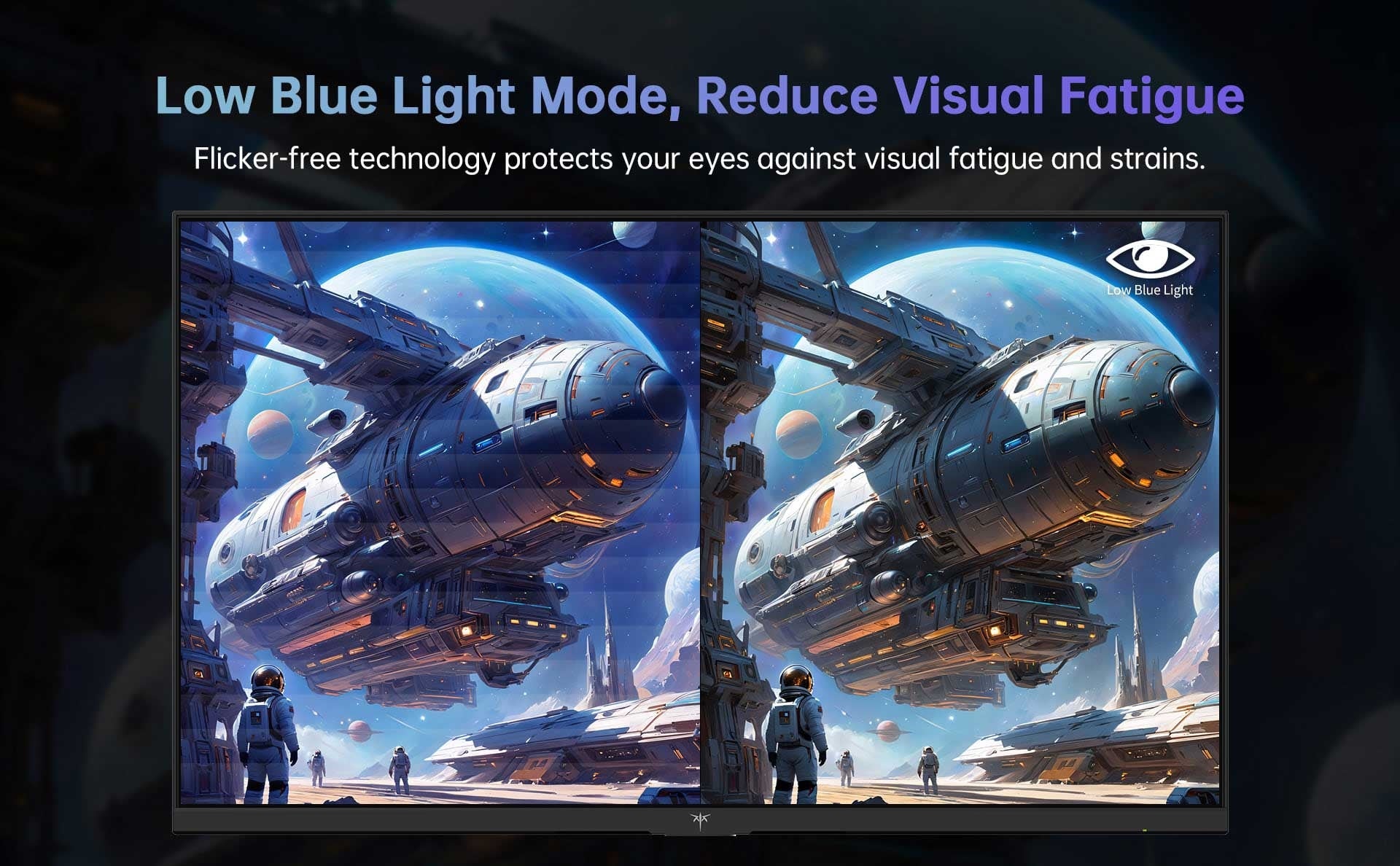 Herní monitor KTC H27V13 s úhlopříčkou 27 palců, 100 Hz, 1920 x 1080, 10 bitů, 106 % sRGB, AdaptiveSync, VESA, nástěnný držák, nastavení náklonu